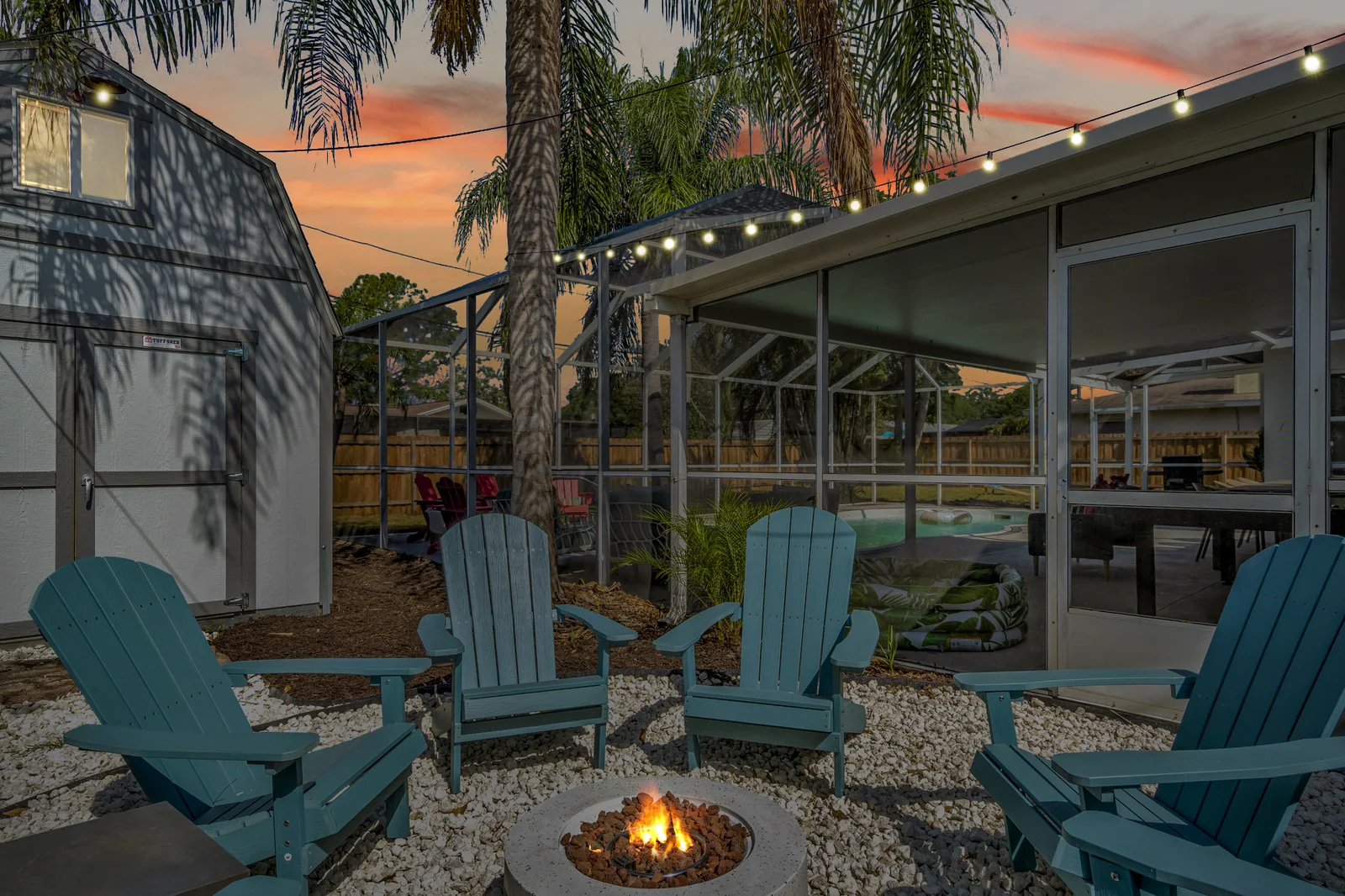 Fire pit seating