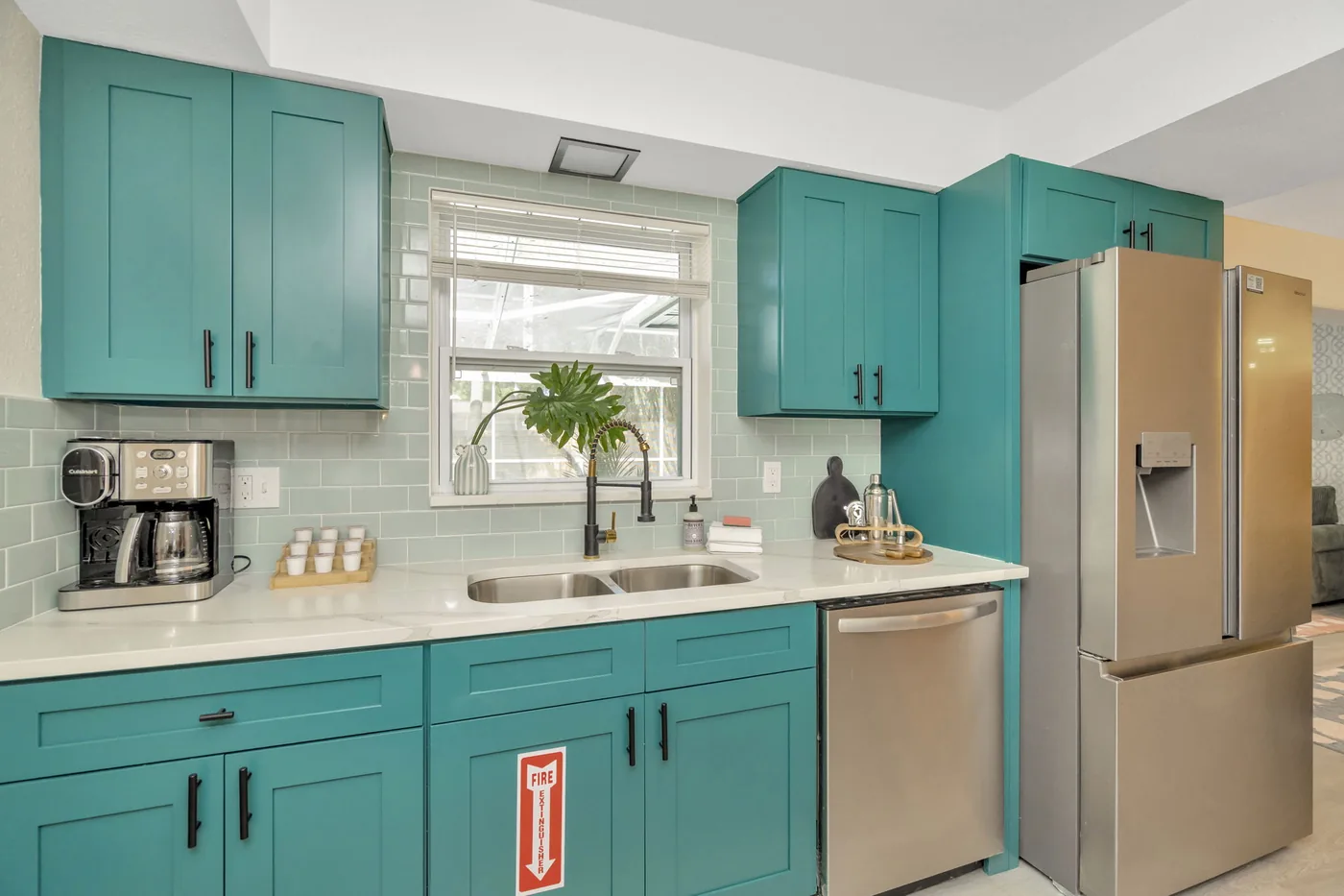 Fully stocked kitchen