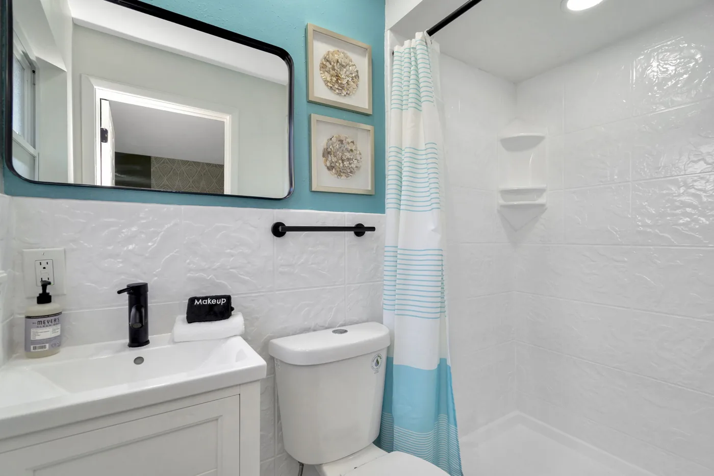 Blue bathroom